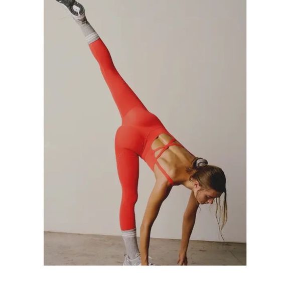 Free People Good Karma Onesie in Neon Coral BNWOT - Picture 4 of 4